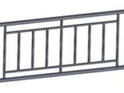 Секция пешеходного ограждения ОБ-120.40 (2 м)