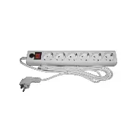 Сетевой фильтр Гарнизон ЕН10 3.0м 6 евророзеток, 10А, белый