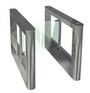 Боковой модуль турникета с распашными створками ОМА-84.888 (V1) из нержавеющей стали с картоприемником