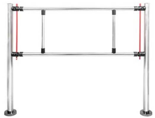 Ограждение хромированное «Антипаника» (ширина 1,5 м)