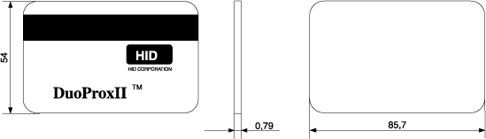 Бесконтактная карта HID DuoProx II