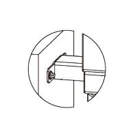 Кронштейн PERCo RF01 0-11 для стыковки турникета RTD-15 со стеной