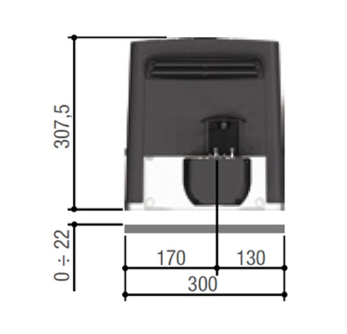 Комплект автоматики Came BX 704 RC KIT Combo для откатных ворот (8K01MS-050)