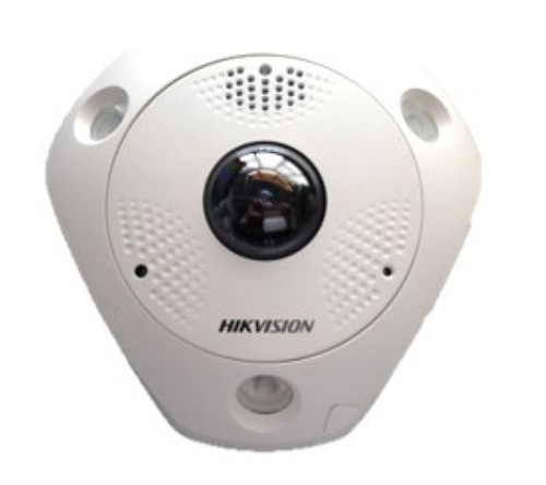 Панорамная уличная IP-видеокамера Fisheye 12Мп HikVision DS-2CD63C5G0E-IVS(B) с LED-подсветкой до 15 м Панорамная уличная IP-видеокамера Fisheye 12Мп HikVision DS-2CD63C5G0E-IVS(B) с LED-подсветкой до 15 м
