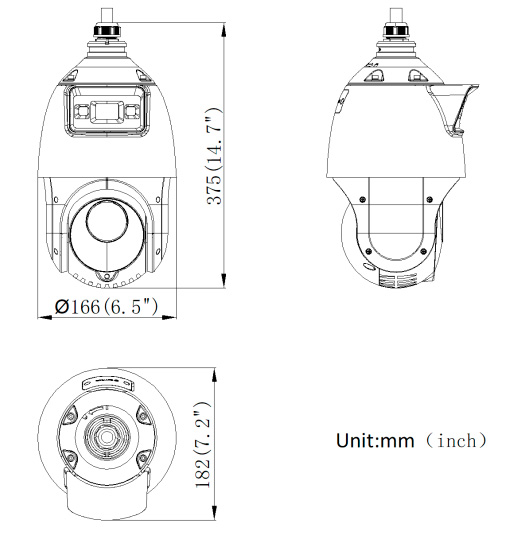 Скоростная PTZ IP-камера TandemVu 4Мп HikVision DS-2SE4C425MWG-E/14(F0) с ИК-подсветкой 100 м Скоростная PTZ IP-камера TandemVu 4Мп HikVision DS-2SE4C425MWG-E/14(F0) с ИК-подсветкой 100 м