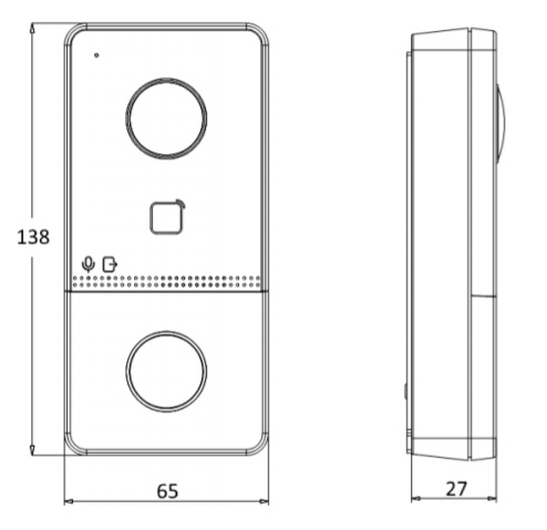 Комплект IP-видеодомофона HiWatch DS-D100IKWF (вызывная панель + монитор) Комплект IP-видеодомофона HiWatch DS-D100IKWF (вызывная панель + монитор)