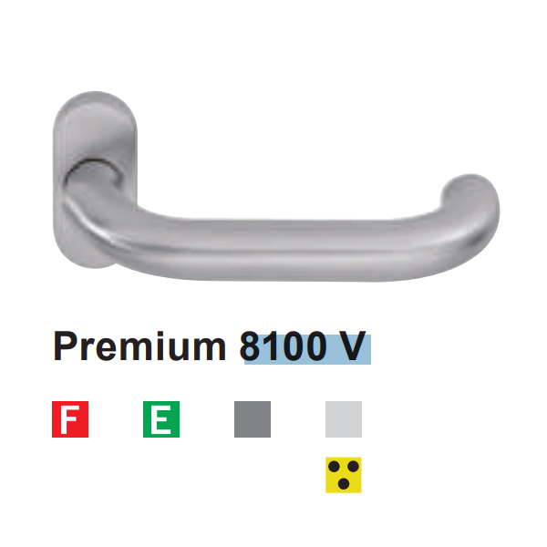 Комплект нажимных ручек dormakaba OGRO Premium 8100V для профильных дверей