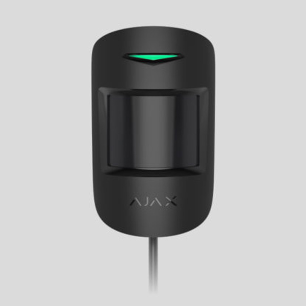 Проводной датчик движения Ajax MotionProtect Plus Fibra с микроволновым сенсором и иммунитетом к животным, черный Проводной датчик движения Ajax MotionProtect Plus Fibra с микроволновым сенсором и иммунитетом к животным, черный