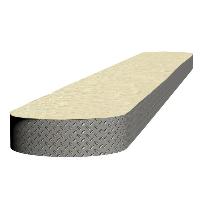 Островок безопасности ParkStyle 2 метра, нестандартный, с шириной 600 мм