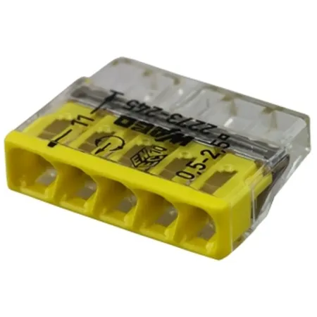 Клеммная колодка 5-проводная WAGO 2273-245 с пастой (20 штук)