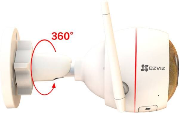Уличная IP-камера 2Мп Ezviz C3W (2.8 мм) с Wi-Fi, аудиосвязью и сиреной