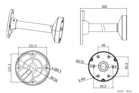 Кронштейн для видеокамер HikVision DS-1271ZJ-130