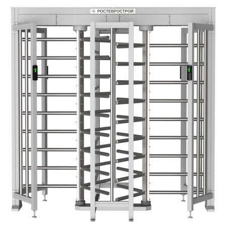 Турникет полноростовой двухпроходной Ростов-Дон ПР2/3М2-У уличный из окрашенной стали