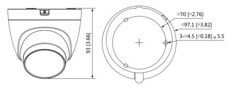 HD-CVI видеокамера 2Мп Dahua DH-HAC-HDW1200TRQP-A-0280B-S5
