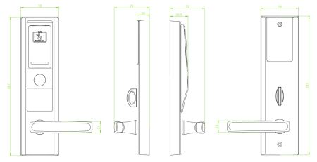 Электронный замок для гостиниц ZKTeco LH3600 с RFID считывателем Mifare