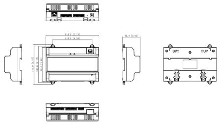 Сетевой контроллер доступа Dahua DHI-ASC2202B-S для 2 дверей и 1 направления