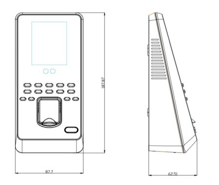 Устройство мультифакторной биометрической идентификации ZKTeco MultiBio 800-H (без RFID) Устройство мультифакторной биометрической идентификации ZKTeco MultiBio 800-H (без RFID)