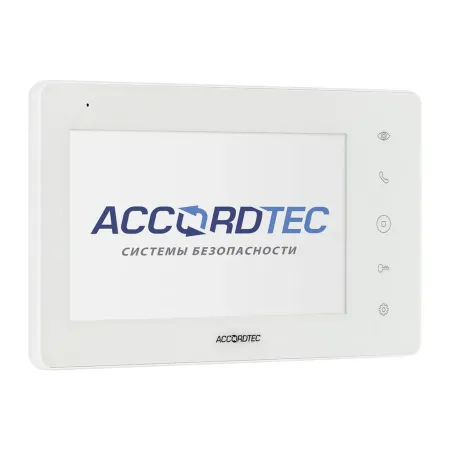 Монитор видеодомофона AccordTec AT-VD 710W WH