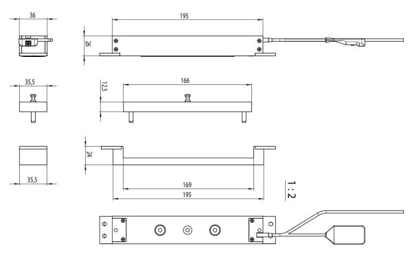Электромагнитный замок dormakaba EM Premium EM 6900 AM B с детектором раннего предупреждения и встроенным зуммером