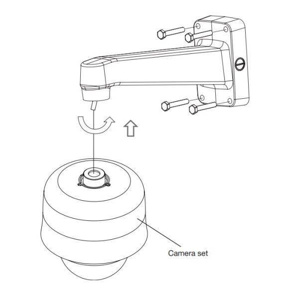 Настенный кронштейн для видеокамер Wisenet SBP-390WMW2