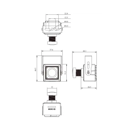 Мини IP-камера 2Мп RVi-2NCCX2356 (2.8)