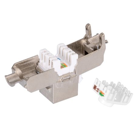 Модуль коммутационный ЛЮ-МКС-5eЭ.8К.Би, тип Keystone 180°, FTP,, кат.5e, самозажимной Модуль коммутационный ЛЮ-МКС-5eЭ.8К.Би, тип Keystone 180°, FTP,, кат.5e, самозажимной