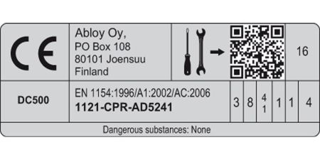 Дверной доводчик Assa Abloy DC500 EN 1-4, BC