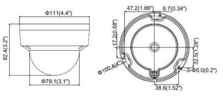 Антивандальная HD-TVI видеокамера 8 Мп HikVision DS-2CE57U8T-VPIT (2.8 мм)