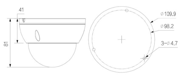 IP-видеокамера 4Мп Dahua DH-IPC-HDBW2449EP-S-IL-0280B с ИИ и двойной подсветкой