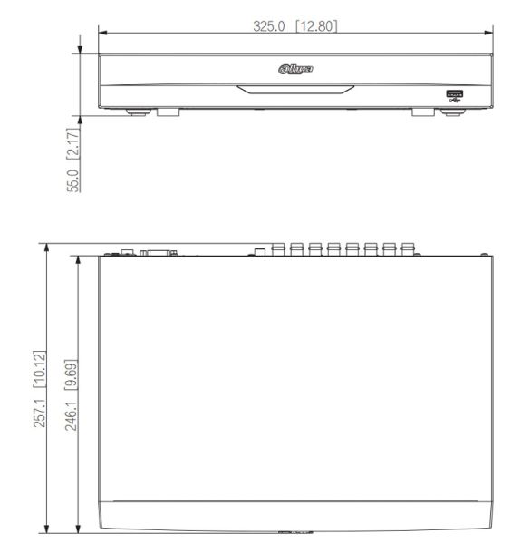16-канальный HDCVI-видеорегистратор 4K Dahua DH-XVR5116H-4KL-I3 с распознаванием лиц