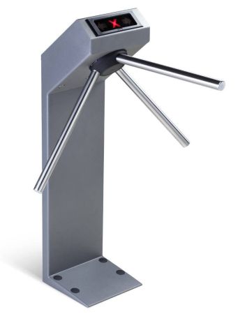 Турникет-трипод PERCo-TTR-04.1E из окрашенной стали, черный с блестками (с планками Антипаника)