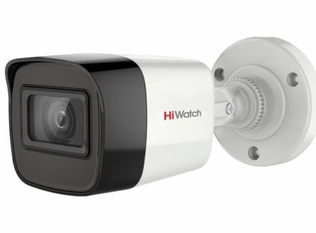 Уличная HD-TVI видеокамера HiWatch DS-T200A (3.6 мм) с EXIR-подсветкой до 30м и микрофоном