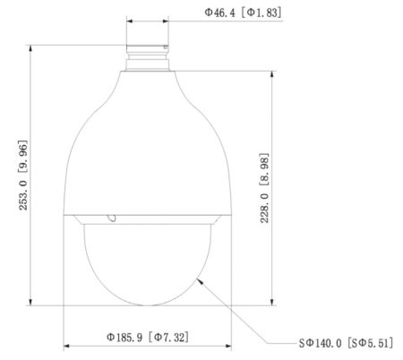 Скоростная PTZ видеокамера 4Мп Dahua DH-SD50432XA-HNR с оптическим 32x увеличением и ИИ Скоростная PTZ видеокамера 4Мп Dahua DH-SD50432XA-HNR с оптическим 32x увеличением и ИИ