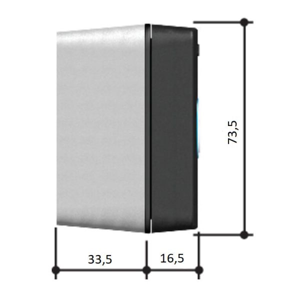 Клавиатура кодонаборная Came SELT1NDG, накладная, с синей подсветкой (806SL-0150)