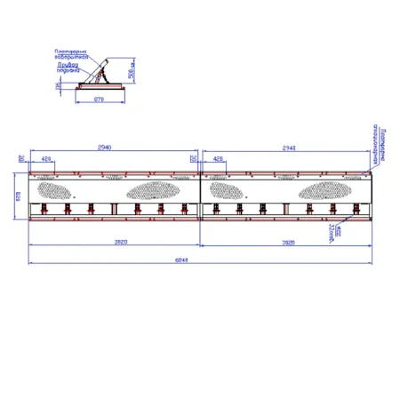 Дорожный блокиратор Silar ПЗП 6000 ГЗ гидравлический, заглубляемый Дорожный блокиратор Silar ПЗП 6000 ГЗ гидравлический, заглубляемый