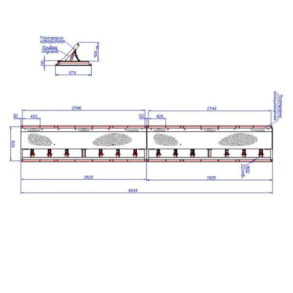 Дорожный блокиратор Silar ПЗП 6000 ГЗ гидравлический, заглубляемый Дорожный блокиратор Silar ПЗП 6000 ГЗ гидравлический, заглубляемый
