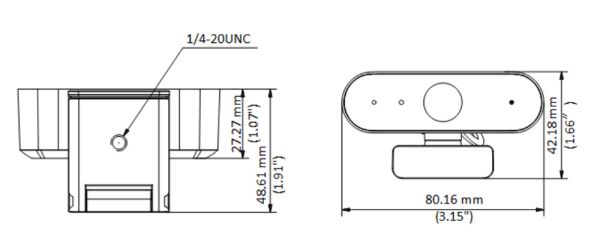 Web-камера 4Мп HikVision DS-U04, USB2.0 с микрофоном