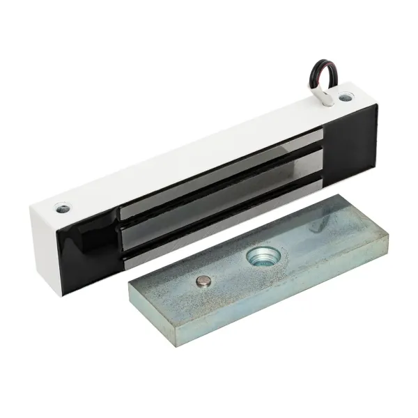 Электромагнитный замок AccordTec ML-180K с уголком, белый