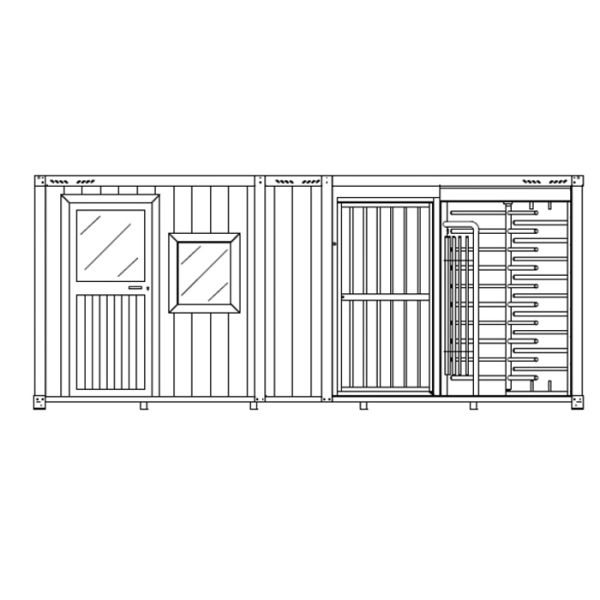 Мобильный бокс с офисом Came Ozak Container 6M B (PSGC6MB)