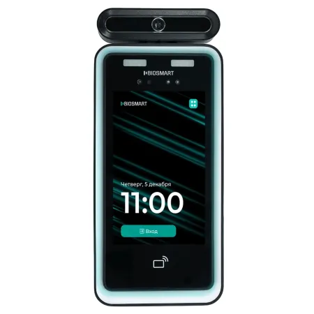 Терминал биометрический BioSmart Quasar 7 MFR-T распознавание лица и температуры