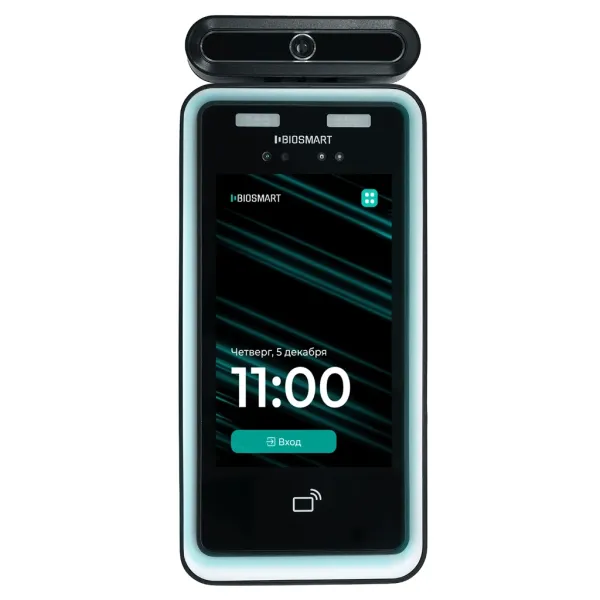 Терминал биометрический BioSmart Quasar 7 MFR-T распознавание лица и температуры
