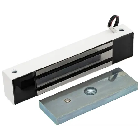 Электромагнитный замок AccordTec ML-180K с планкой, белый Электромагнитный замок AccordTec ML-180K с планкой, белый