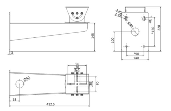 Настенный антикорозийный кронштейн HikVision DS-1701ZJ