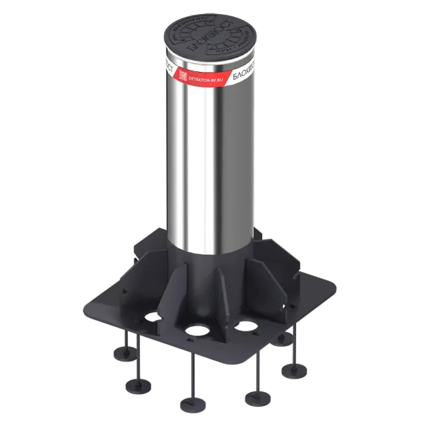 Противотаранный боллард Блокпост К4 стационарный из нержавеющей стали