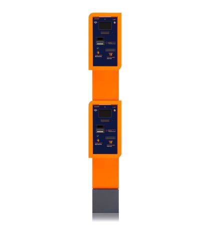 Въездная стойка двухуровневая АП-ПРО 01- 2У Комфорт с мягкими билетами (термолента)