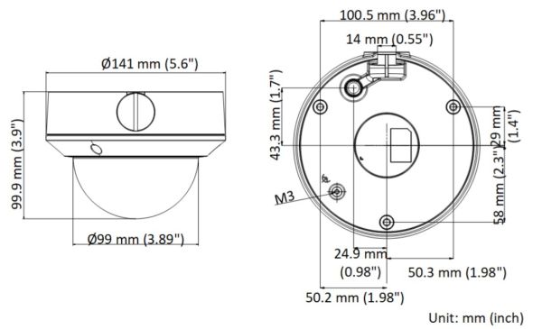 Антивандальная вариофокальная IP-камера 4Мп HiWatch DS-I458Z (2.8-12 мм)