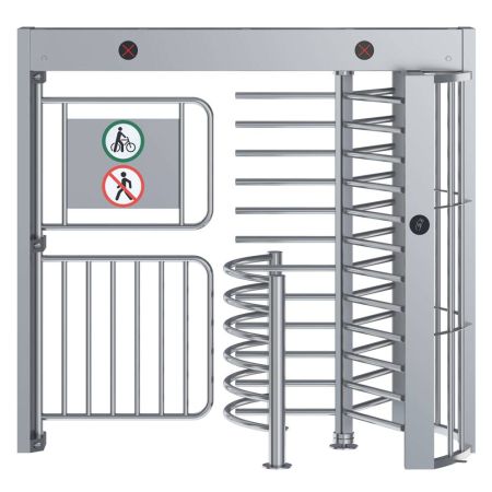 Полноростовой роторный турникет Блокпост Спектр СТ 3 с калиткой для велосипеда
