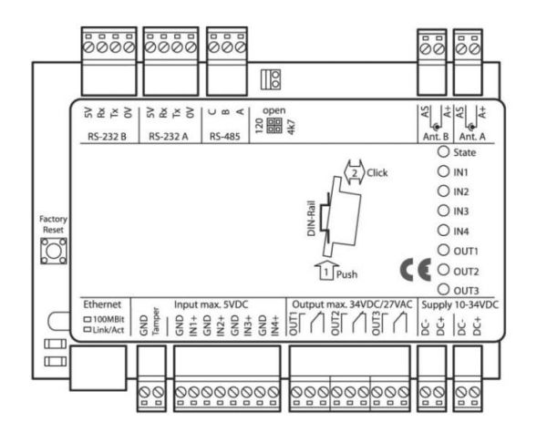 Контроллер сетевой dormakaba 9200-K7 MRD (TP4), для работы с ПО MATRIX ONE