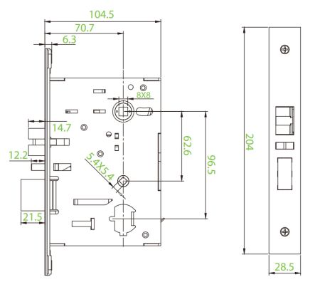 Беспроводной замок для гостиниц ZKTeco ZL700 с RFID считывателем Mifare Беспроводной замок для гостиниц ZKTeco ZL700 с RFID считывателем Mifare