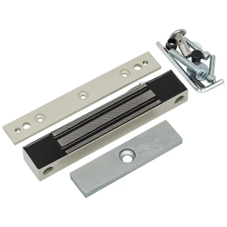 Электромагнитный замок AccordTec ML-100K с планкой, серый